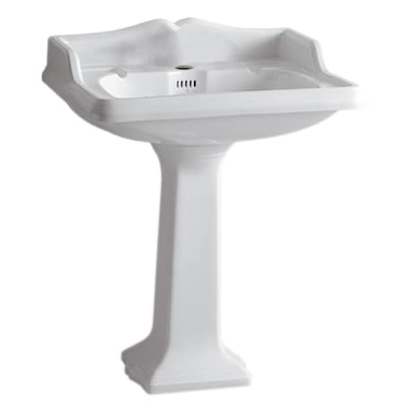 Pedestal W/ An Integrated Lrg Rctnglr Bowl,Sgl Hole Faucet Drilling,Ba